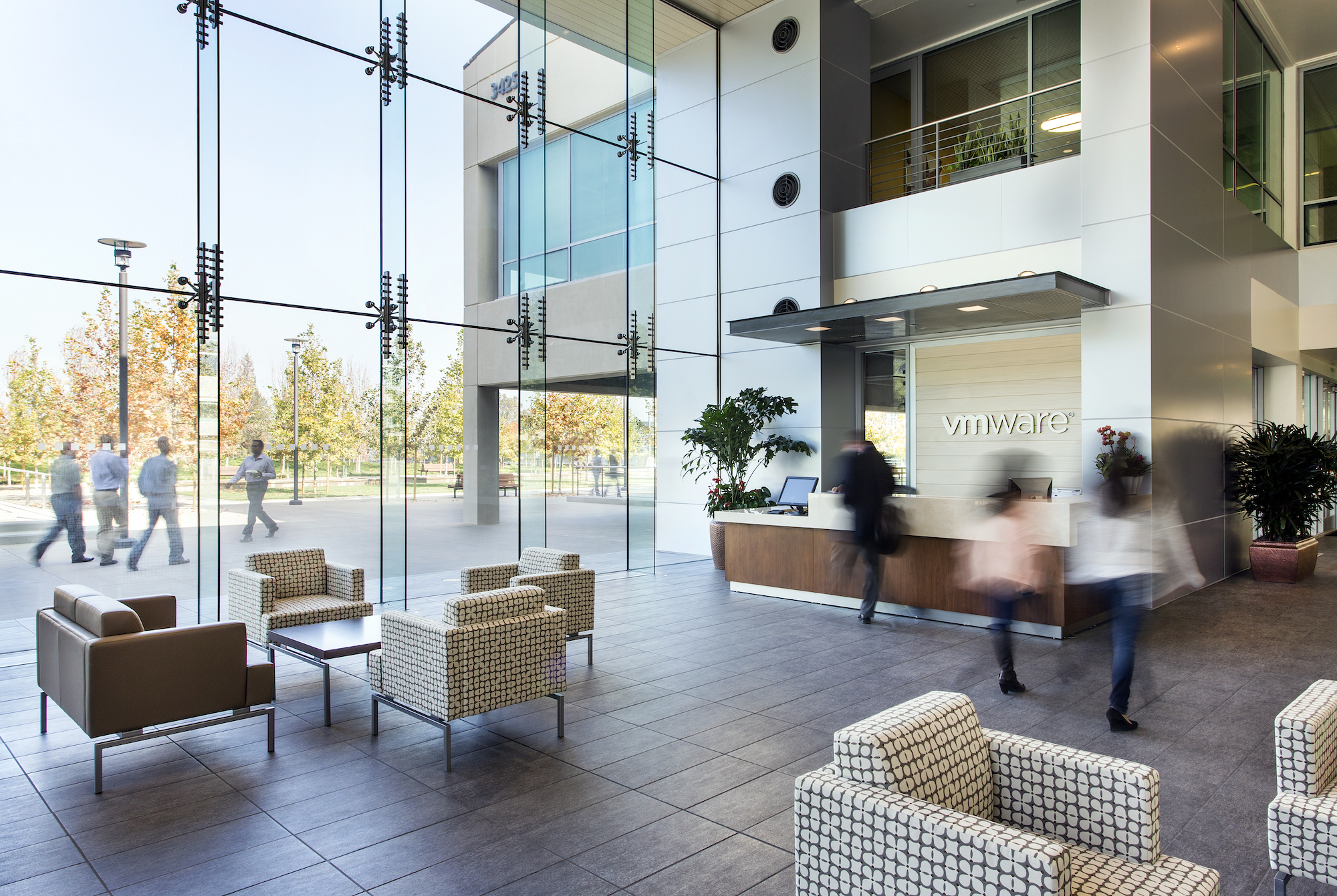 Main lobby of VMware in Palo Alto, Ca.