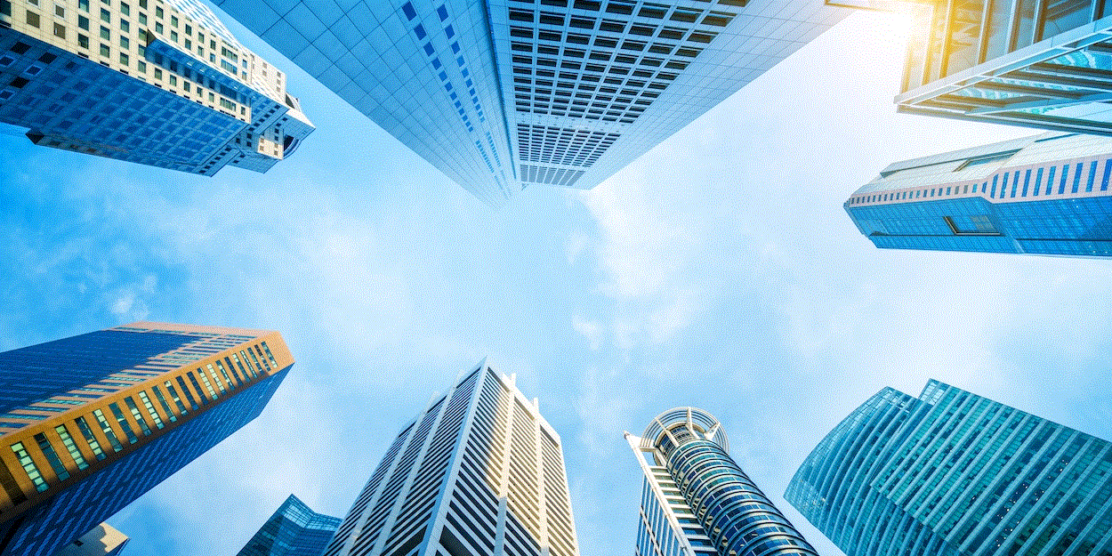 cloud seen between skyscrapers