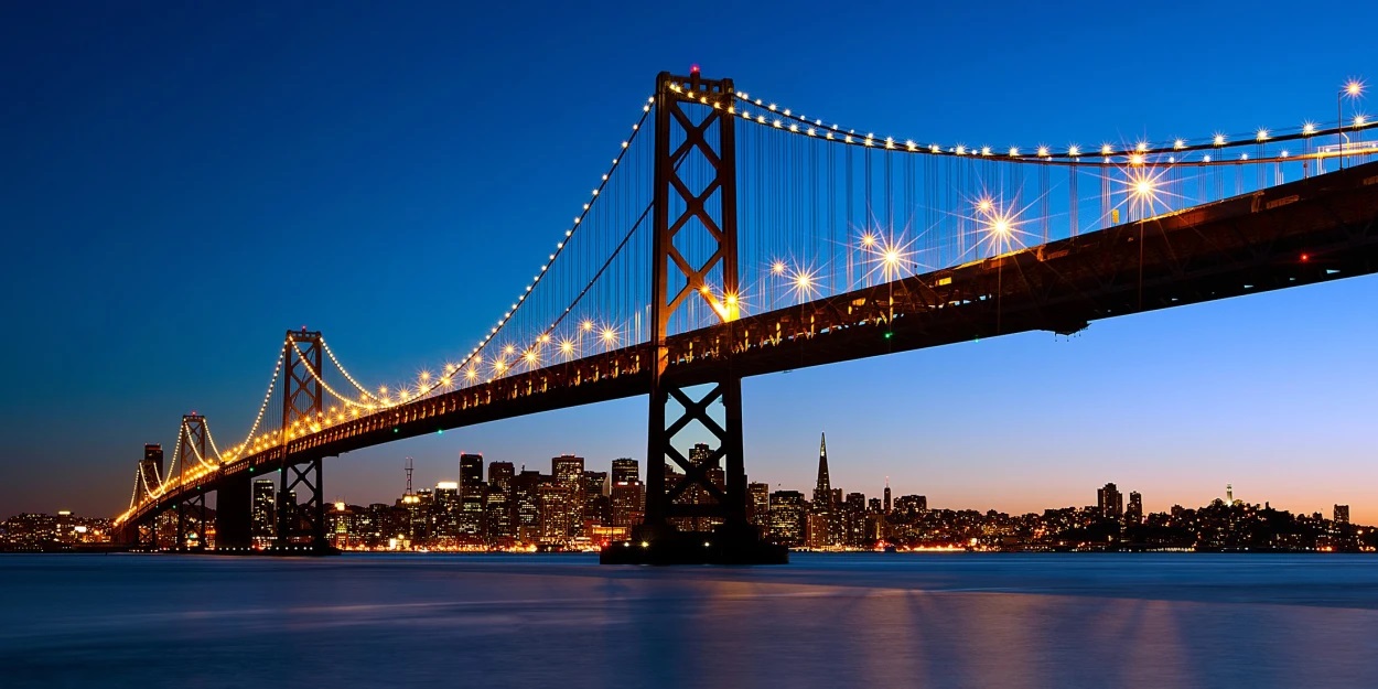 bridge at night