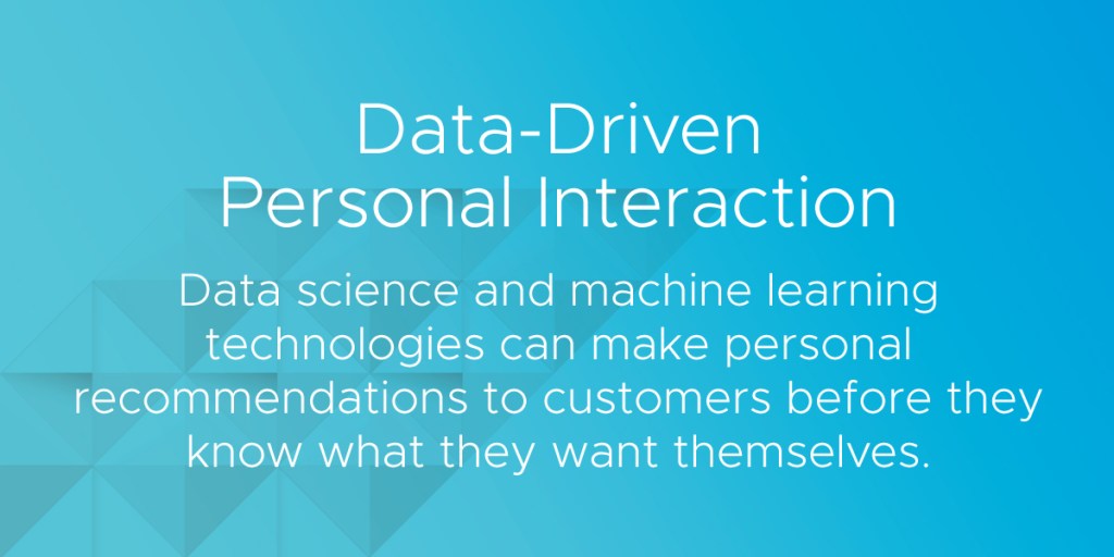 data driven personal interactions in retail