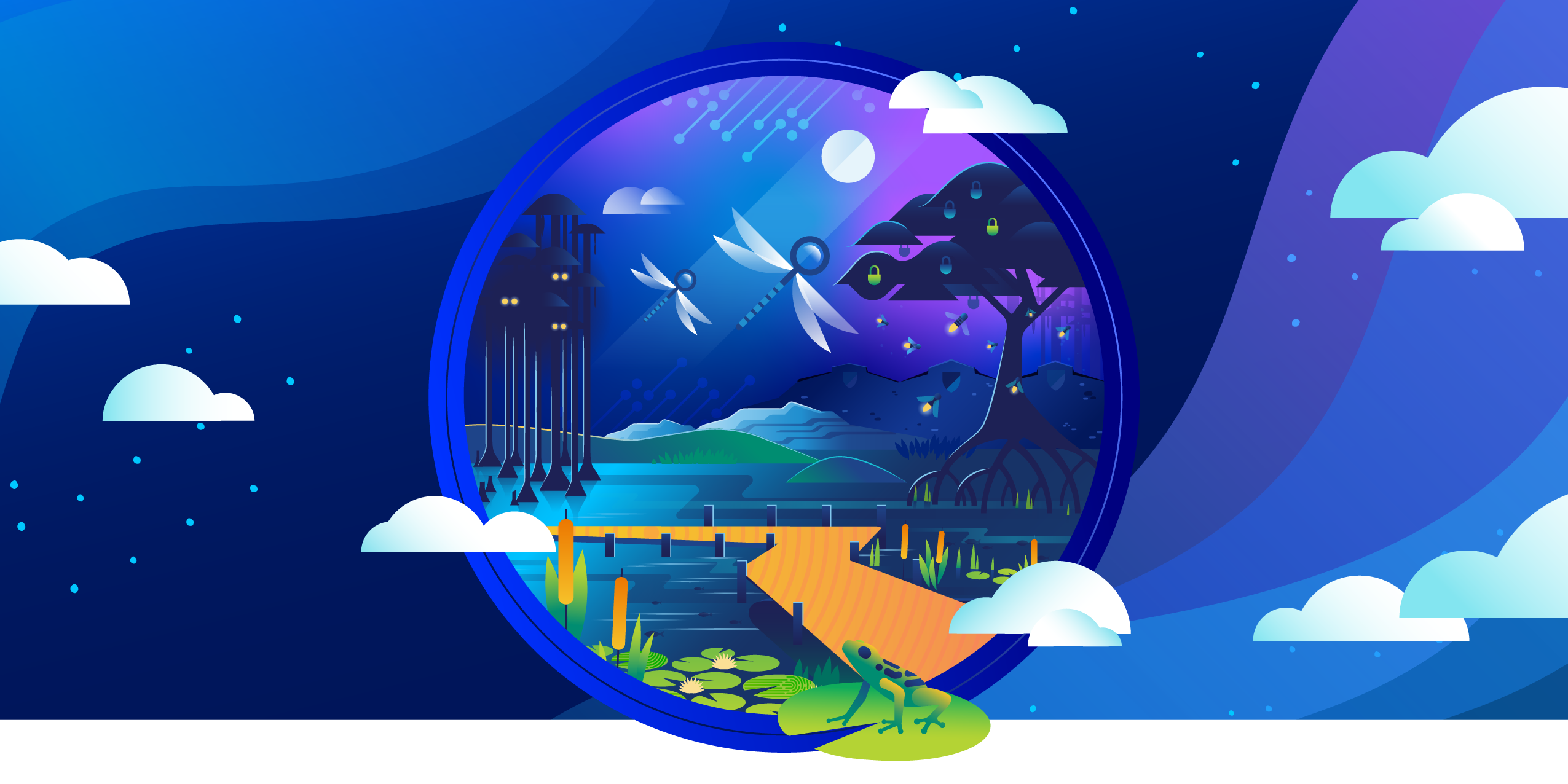 VMware Explore landscape illustration