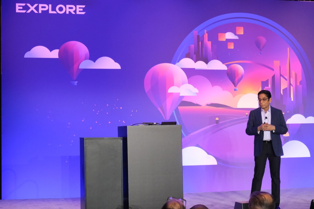 GM Krish Prasad, Senior Vice President and General Manager, VMware Cloud Foundation Division, Broadcom presenting at VMware Explore Las Vegas 2024.