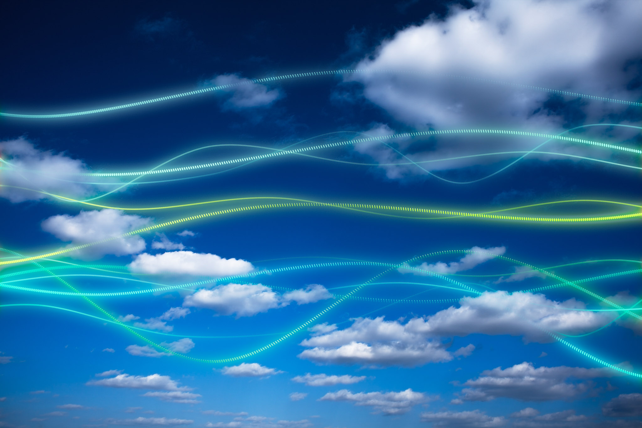 Cloud computing and AI data flows illustrating modern enterprise infrastructure at scale